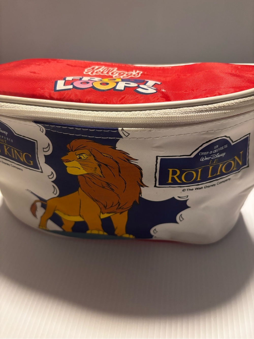 Vintage 1994 Disney Lion King Froot Loops Fanny Pack Belt Bag Le Roi Lion Promo - Picture 4 of 7